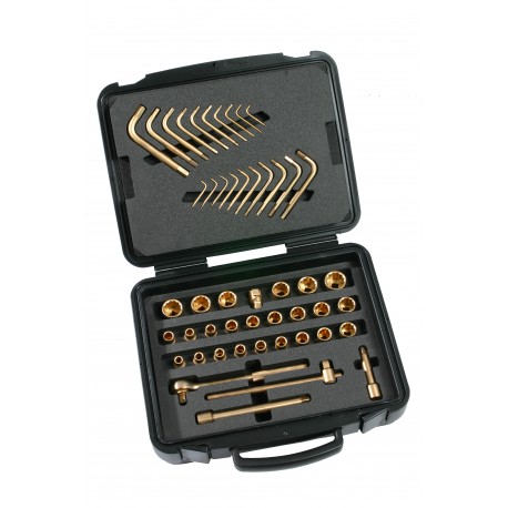 Non magnetic tool kit 36 pieces